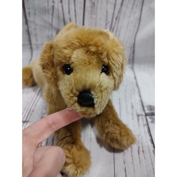 Golden retriever yellow lab puppy stuffed animal plush toy realistic - Picture 2 of 5